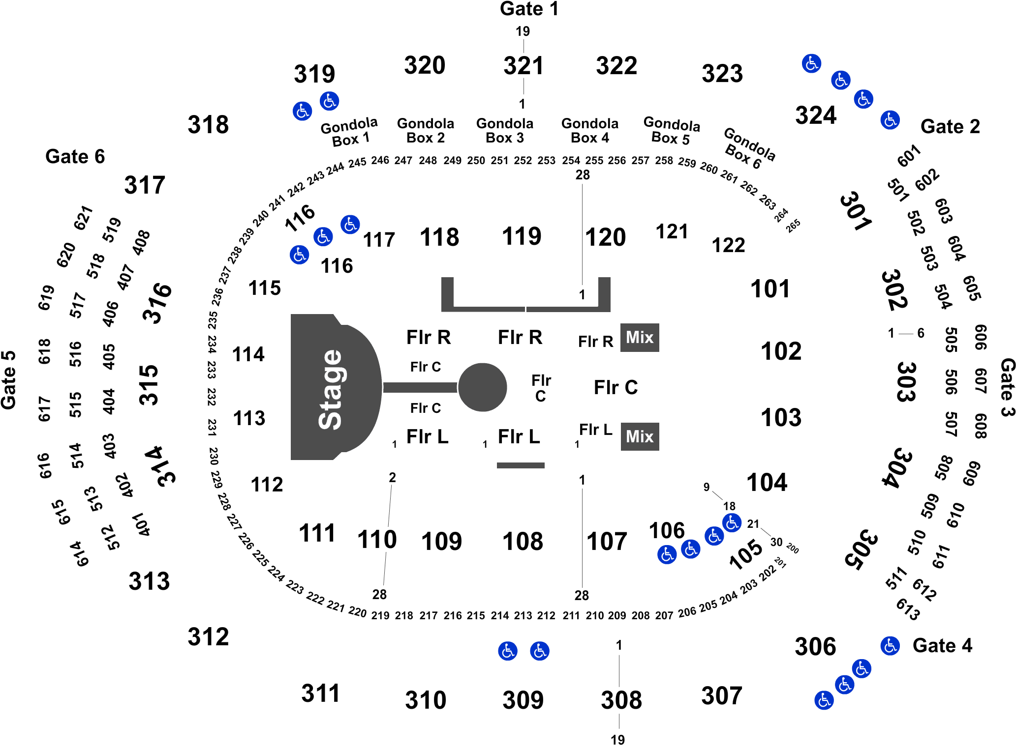 section 307 scotiabank arena view from my seat