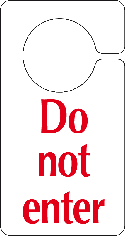 Download Do Not Enter Door Sign - Room Cleaning In Progress PNG Image ...