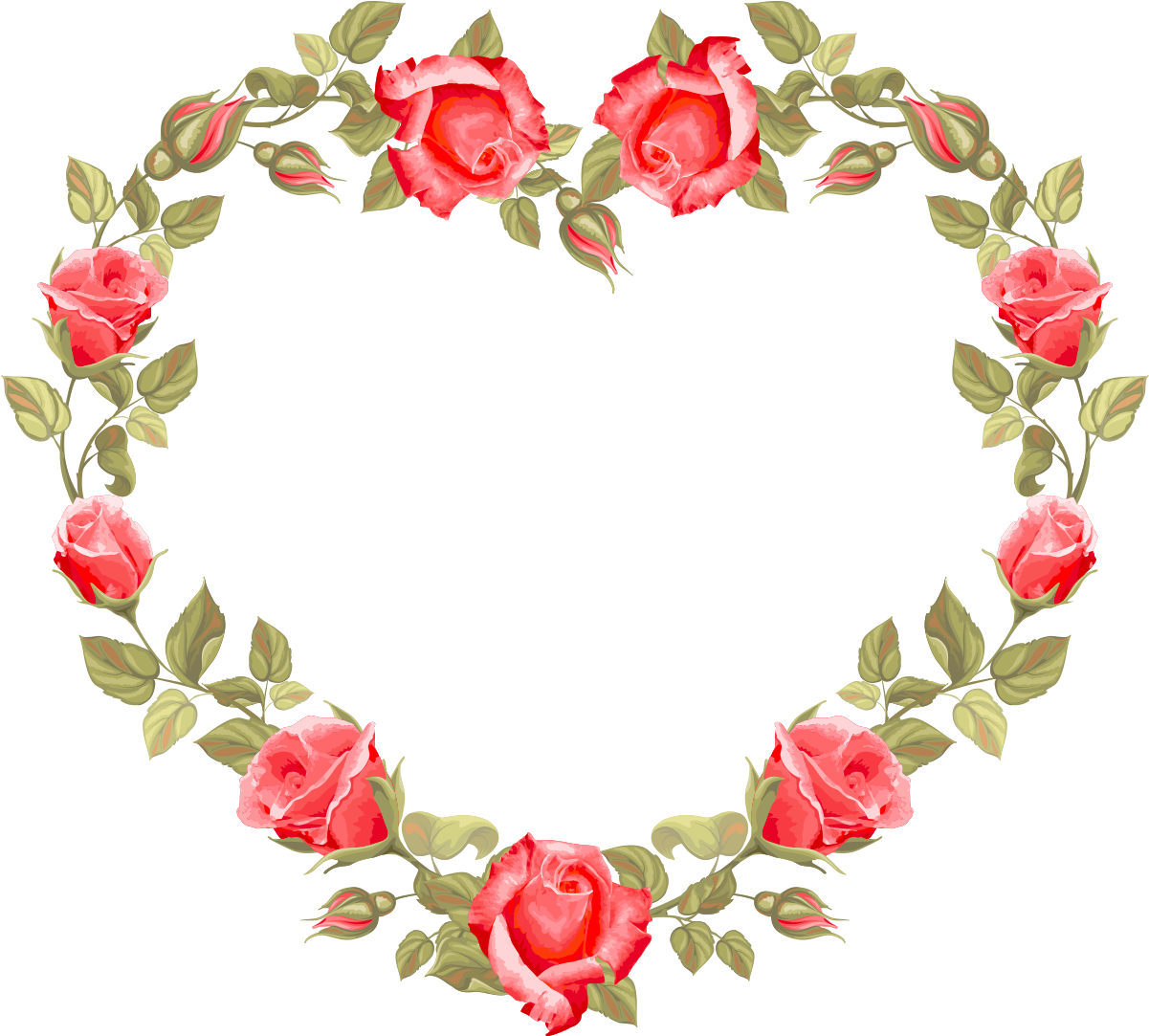 Download Wedding Invitation Flower Heart Clip Art - Rose Flower Dil Shape  PNG Image with No Background 