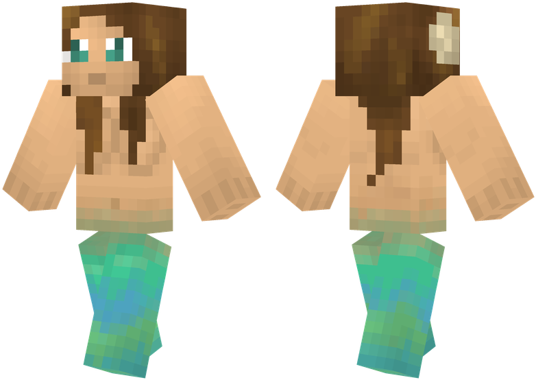 Download Mermaid Best Minecraft Skins Png Image With No Background 5822