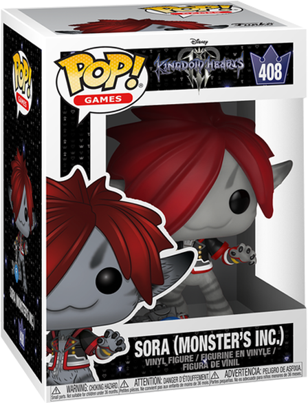 Kingdom Hearts - Monsters Inc Sora Funko Pop (600x600), Png Download