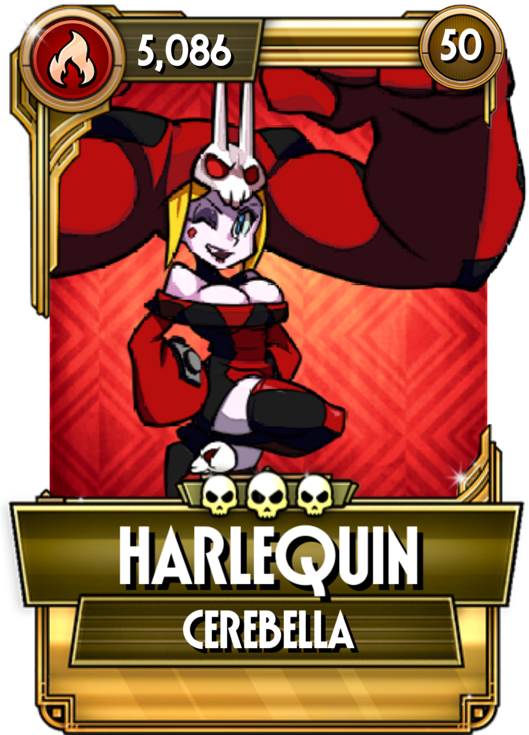 Download Harlequin - Skullgirls Valentine Silent Kill Png Image With No 