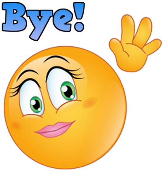 Download Emoji World Bye - Cartoon PNG Image with No Background ...