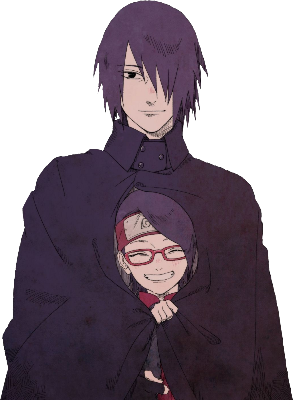 Download Sarada Sticker Sasuke Sarada Png Image With No Background Pngkey Com