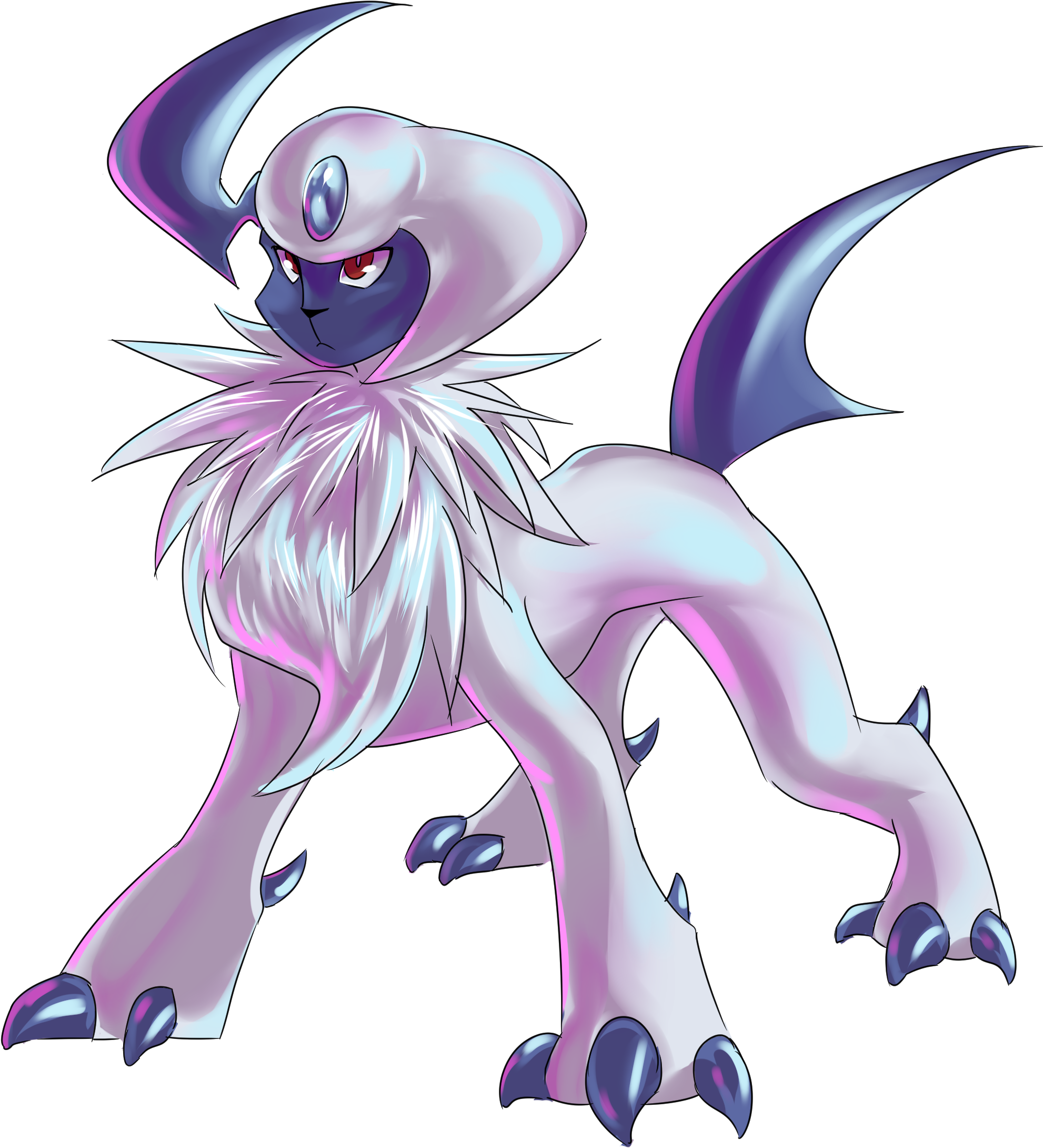 Absol Shiny Absol Since They Were Both Suggested Fun - Cartoon - Free ...