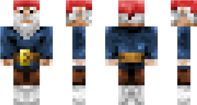 Minecraft Gnome Skin - Free Transparent Png Download - Pngkey