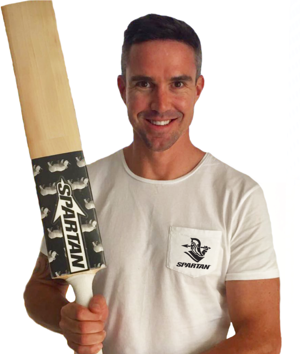 Kevin Pietersen With The New Spartan Kp Rhino Bat (1200x1200), Png Download