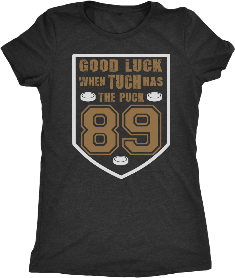 "good Luck When Tuch Has The Puck" Women's Triblend - Number (1024x1024), Png Download