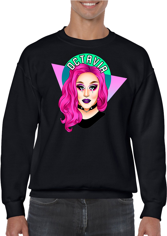 Download Octavia Eyes Sweatshirt Dragqueenmerch Png Octavia - Pablo ...