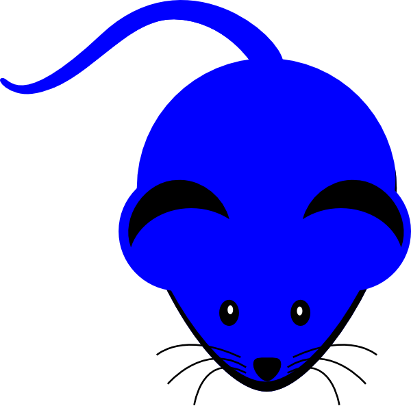 Blue Mouse Clipart (600x593), Png Download