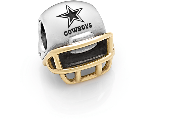 dallas cowboys helmet pandora charm