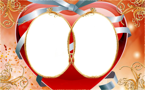 Download Photoshop Frame For Valentine's Day - Love Couple Frame Png PNG  Image with No Background 