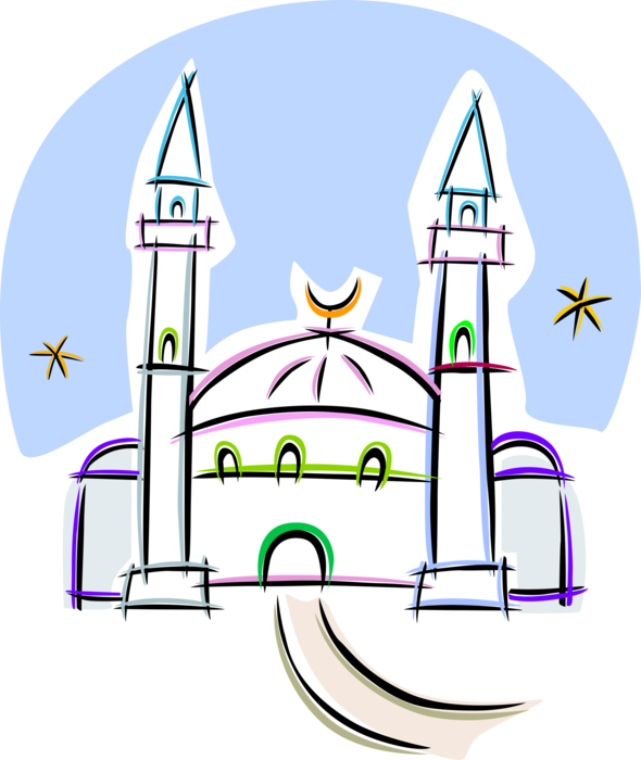 Download Vector Illustration Of Islamic Mosque Place Of Worship Png Image With No Background Pngkey Com