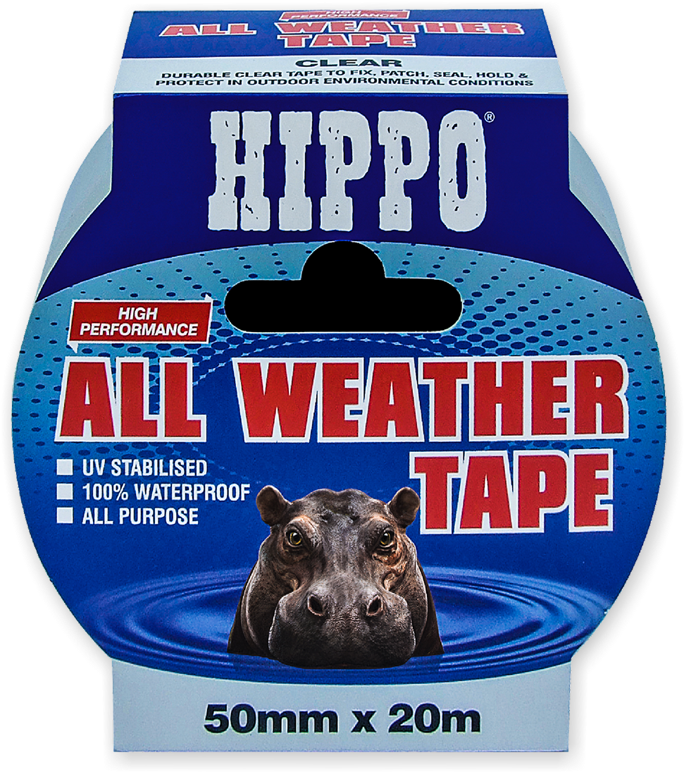 All Weather Repair Tape - Hippopotamus (1126x1128), Png Download