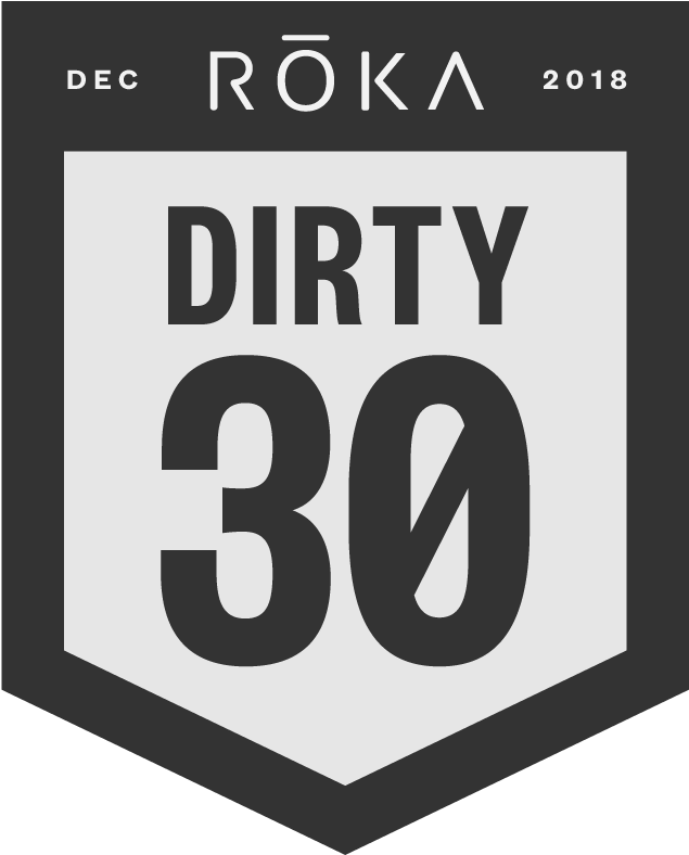 The Roka Dirty 30 Logo - Sign (800x800), Png Download