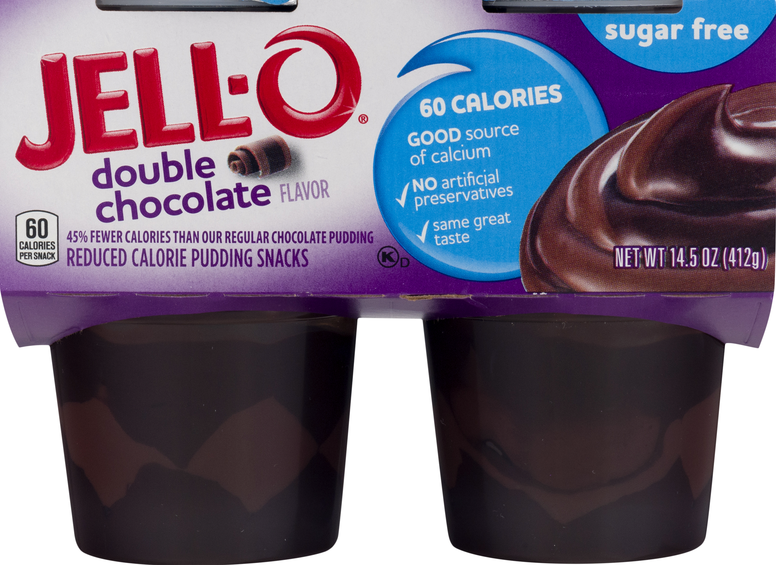 Jell O Sugar Free Double Chocolate Pudding Snack, (2500x1820), Png Download