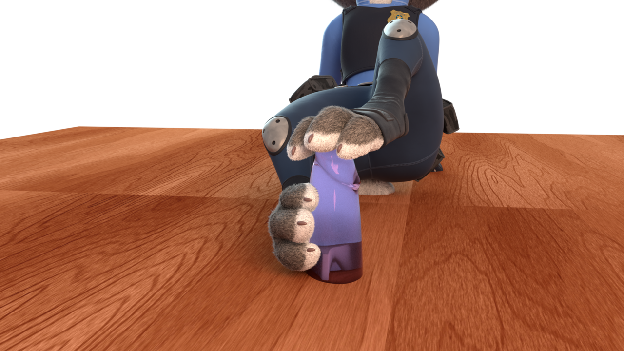 Download Judy Hopps Paws Feet Zootopia Render - Judy Hopps Feet 3d PNG  Image with No Background - PNGkey.com