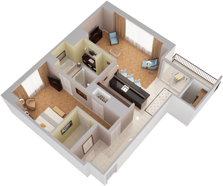 Waldorf Suite - View - Floor Plan - Free Transparent PNG Download - PNGkey