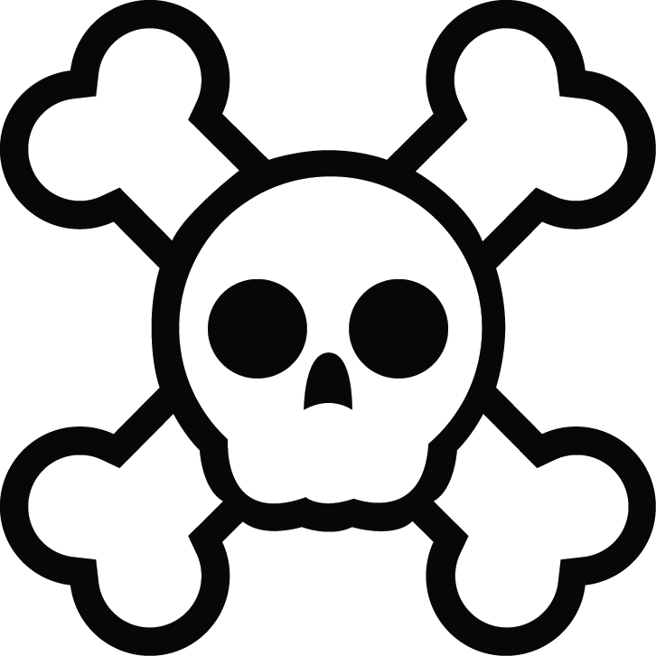 Pirate Skull - Cute Skull And Crossbones (726x726), Png Download