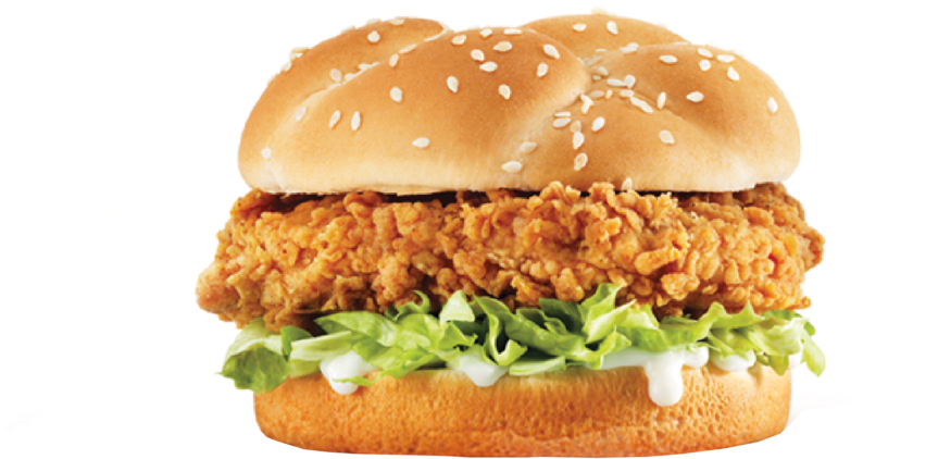 Zinger Original Burger - Fast Food - Free Transparent PNG Download - PNGkey