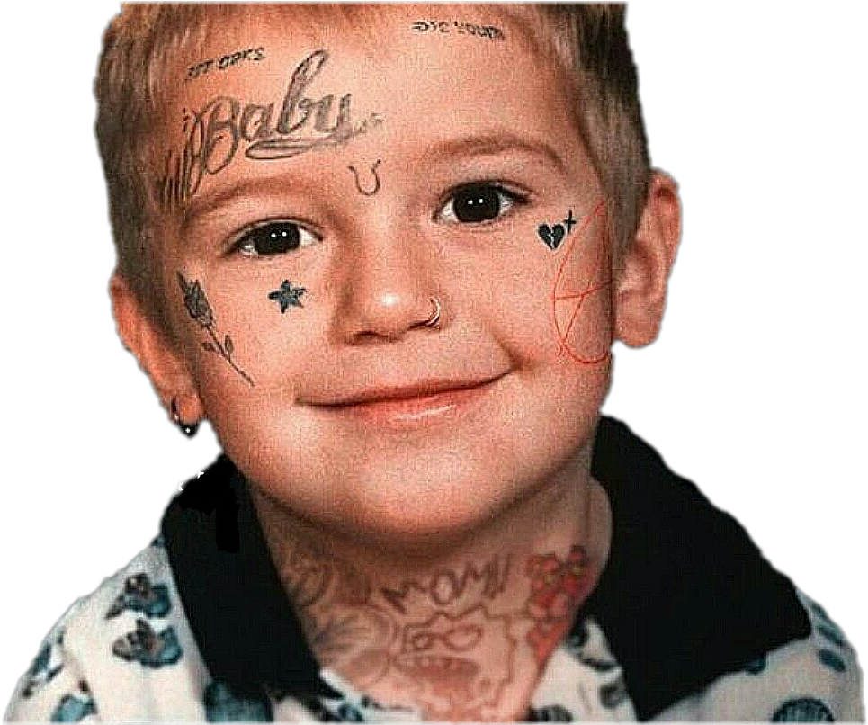 Sticker Lil Peep Enfant Tatouages Tatoo Tous Les Tatouages De Lil