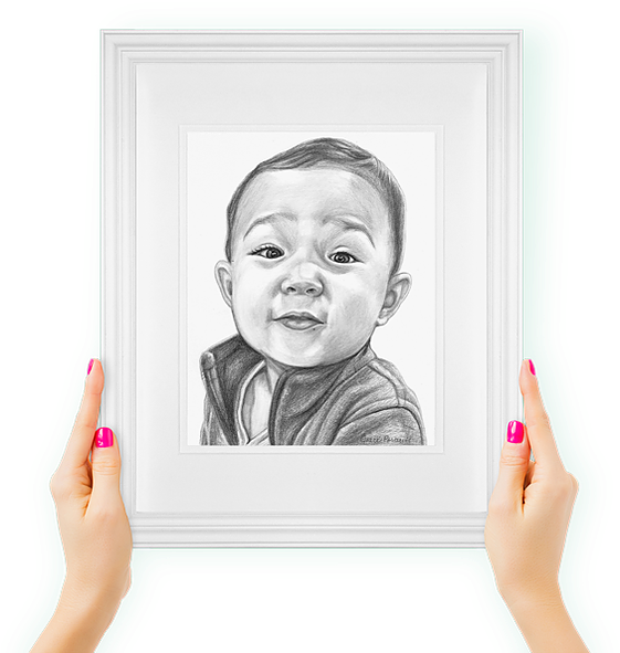 Cute Kid Drawing - Picture Frame - Free Transparent PNG Download - PNGkey