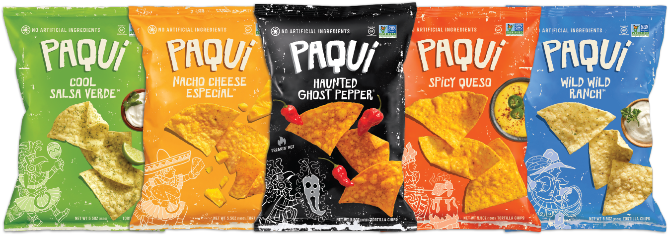 From The Manufacturer - Paqui Haunted Ghost Pepper Tortilla Chips 5.5 Oz Bags (1436x480), Png Download