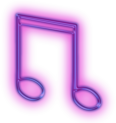 Download 56e2fda3ddcb2156dd29fe01 - Neon Music Note Png PNG Image with ...