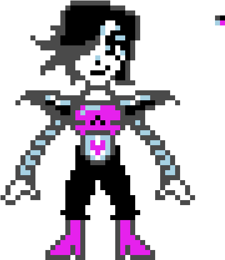 Mettaton - Undertale Pixel Art Mettaton - Free Transparent PNG Download ...