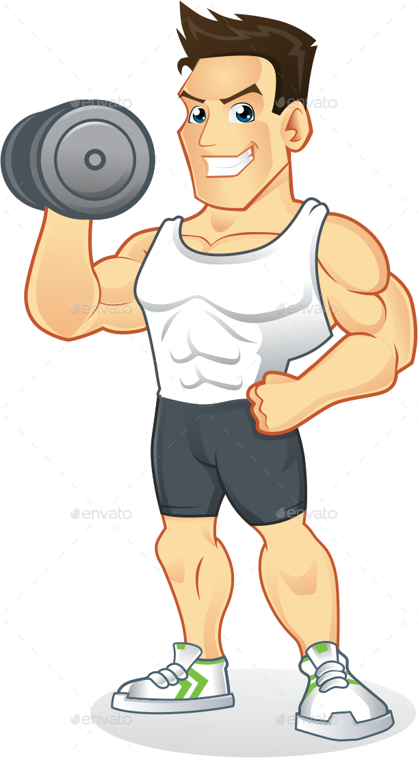 Download 2 3 3 4 4 5 5 6 6 Gym Mascot - Transparent Cartoon Png ...
