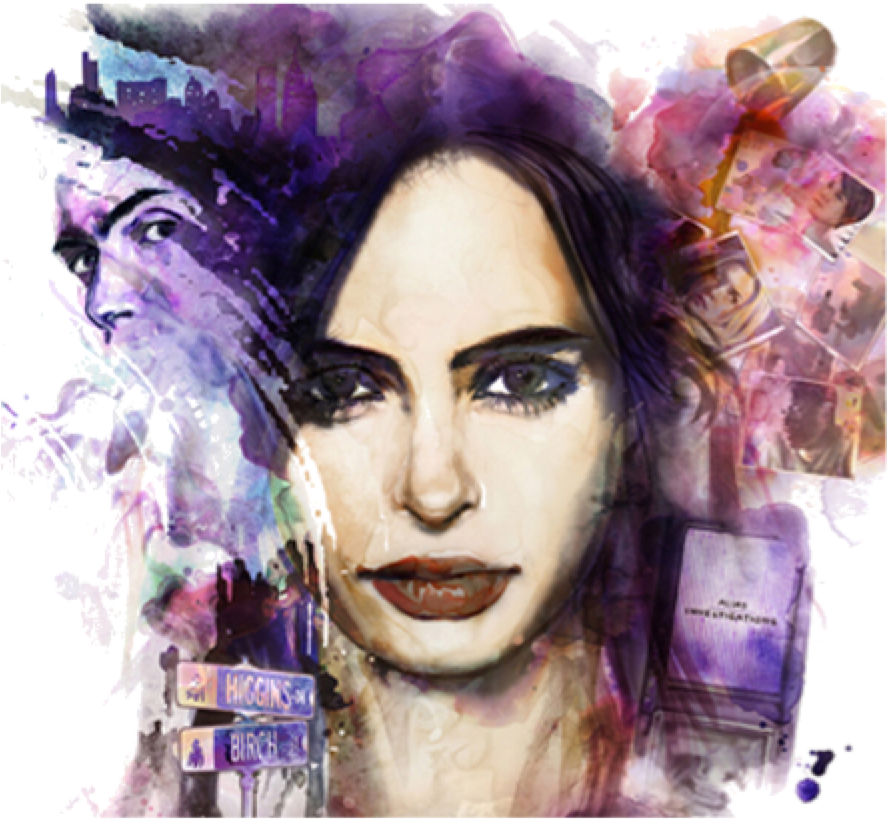 Download Model Image Graphic Image - Jessica Jones Poster PNG Image ...