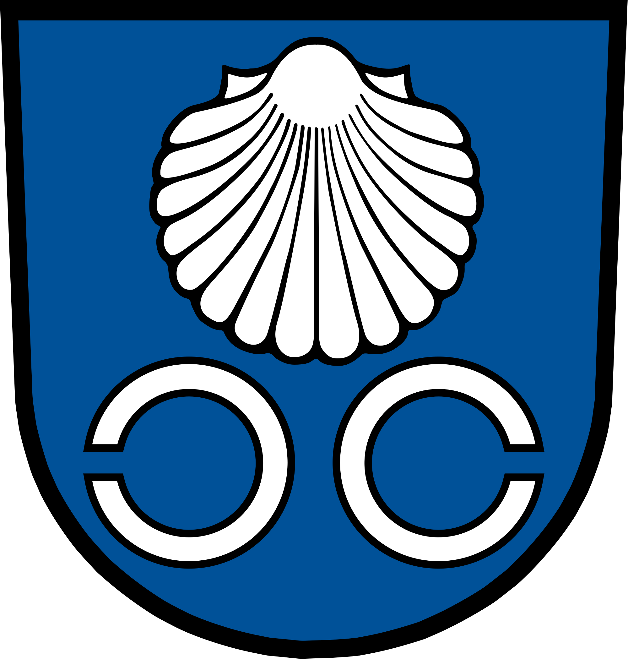 Wikipedia A Shell In German Coat Of - Mingolsheim Wappen (2000x2098), Png Download