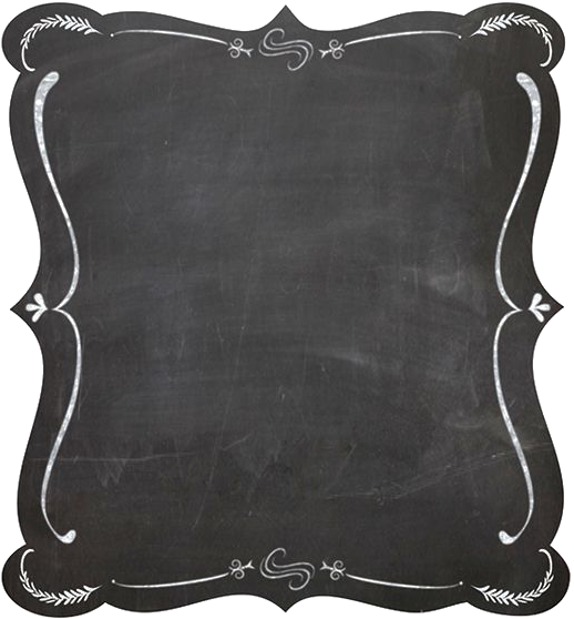 Blackboard Picture Frame Chalk - Chalkboard Frame Vector Png - Free