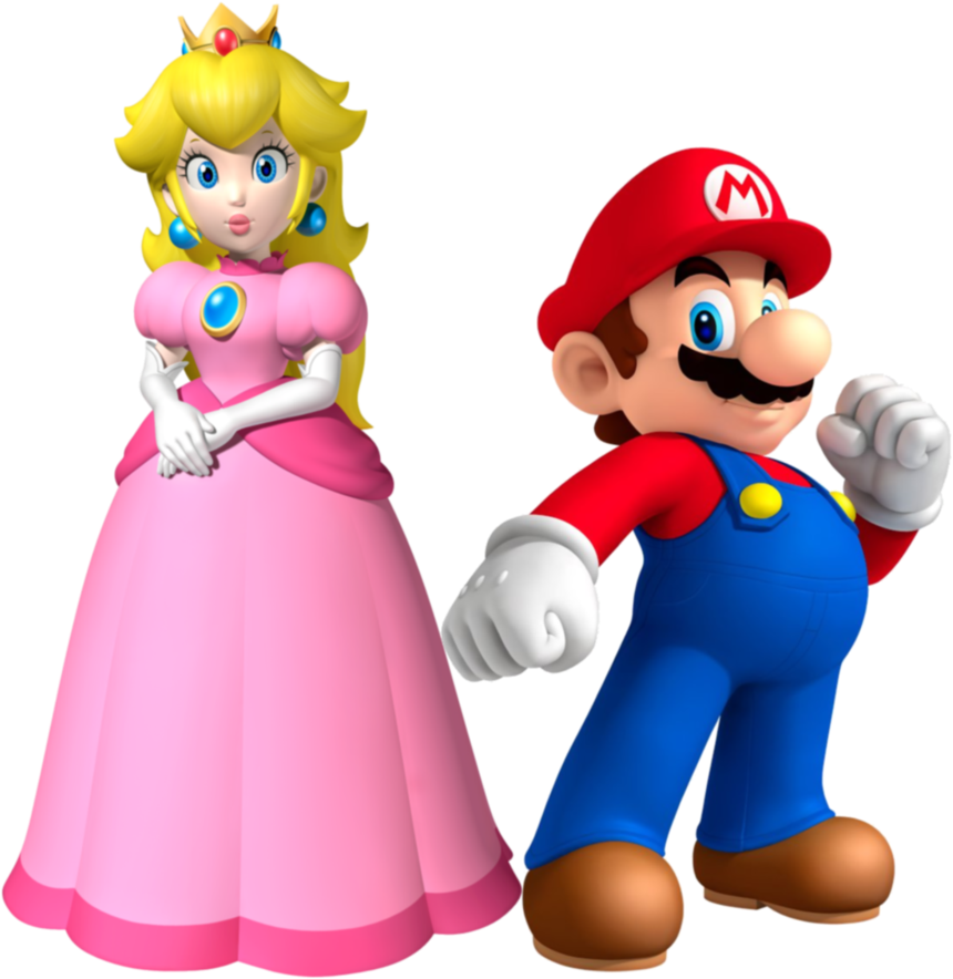 Download Mario And Peach Mario And Peach Png Png Image With No Background 