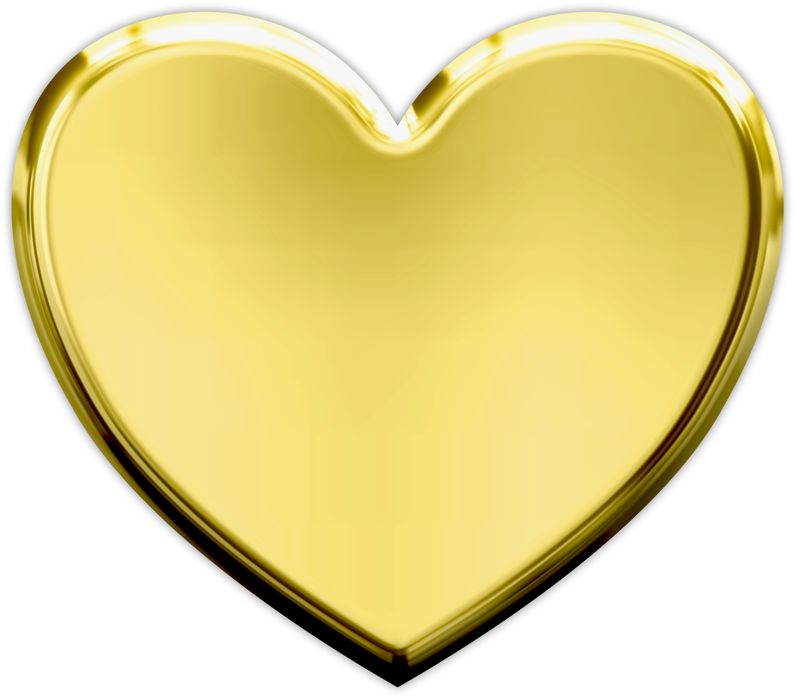 Gold Heart Transparent Background - Free Transparent PNG Download - PNGkey