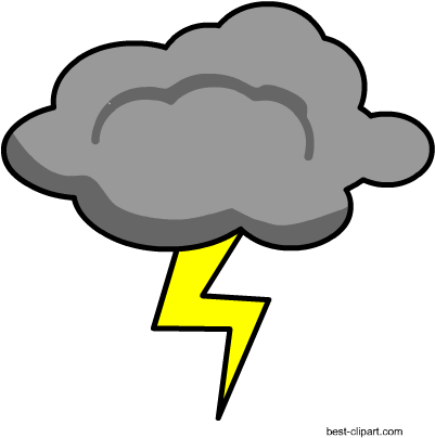 Download Grey Cloud And Lightening Free Png Clip Art Image - Grey ...