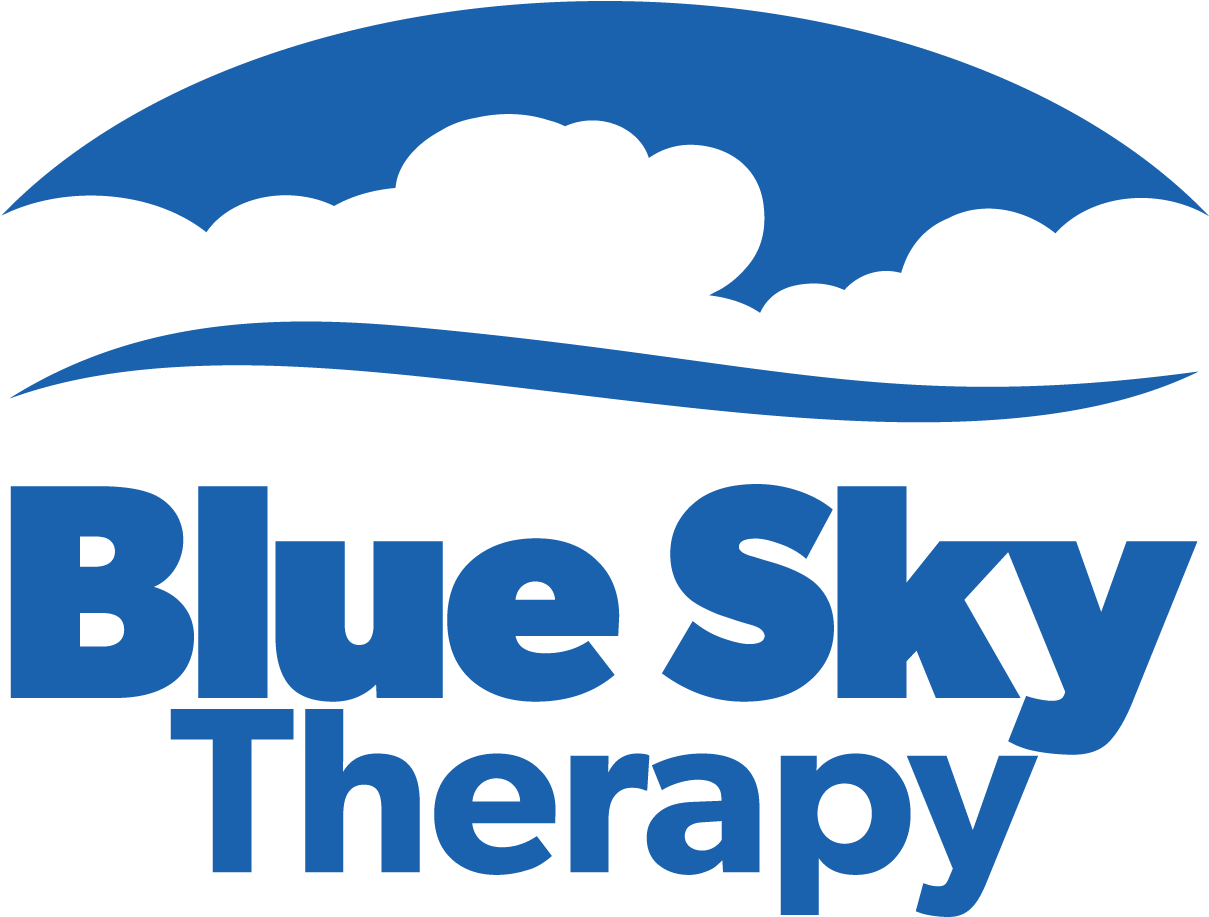 Blue Sky Therapy Logo Blue- Png - Elmhurst (1800x1200), Png Download