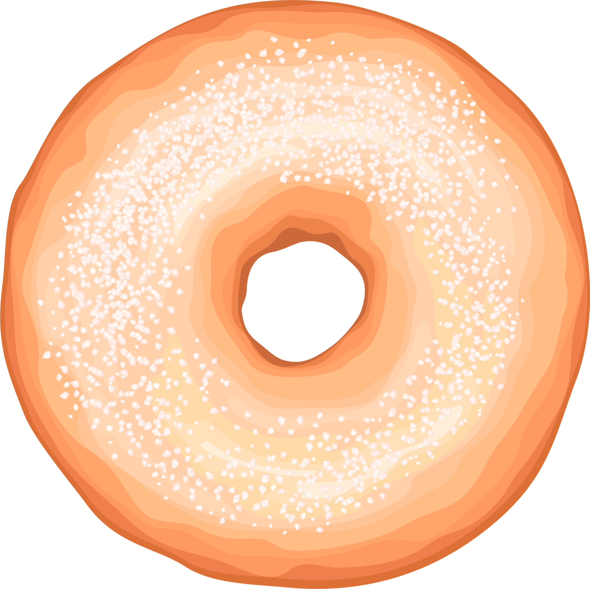 Doughnut Orange Google Images (2000x1996), Png Download