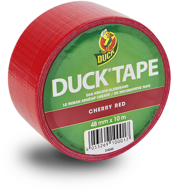 Duck Tape, Cherry Red - Label (945x945), Png Download