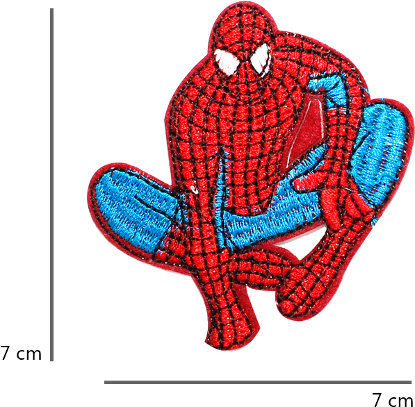 Spiderman Iron On Patch Accessories - Illustration (860x1115), Png Download