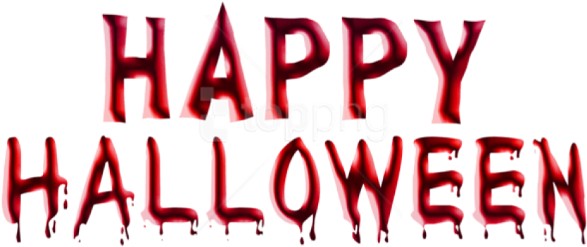 Free Png Download Bloody Happy Halloween Png Images - Free Transparent ...