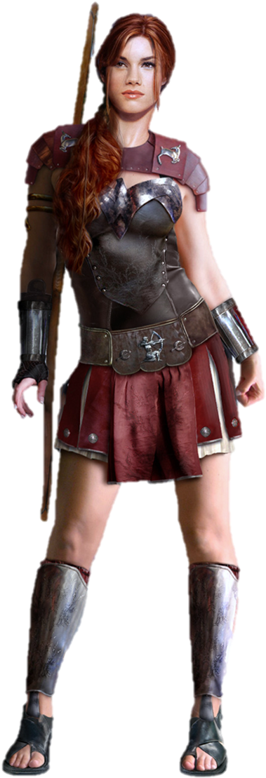 Artemis Of Bana-mighdall In Transparent Background - Artemis Greek Goddess In Armor (462x1122), Png Download