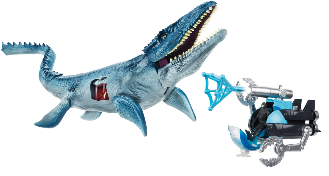 Jurassic World Vehicle Battle Packs Submarine - Mosasaurus Jurassic ...