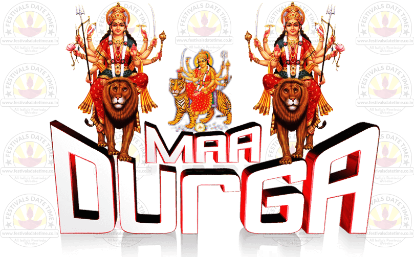 Download Durga Puja Transparent Png Wallpaper Free Download - Illustration  PNG Image with No Background 