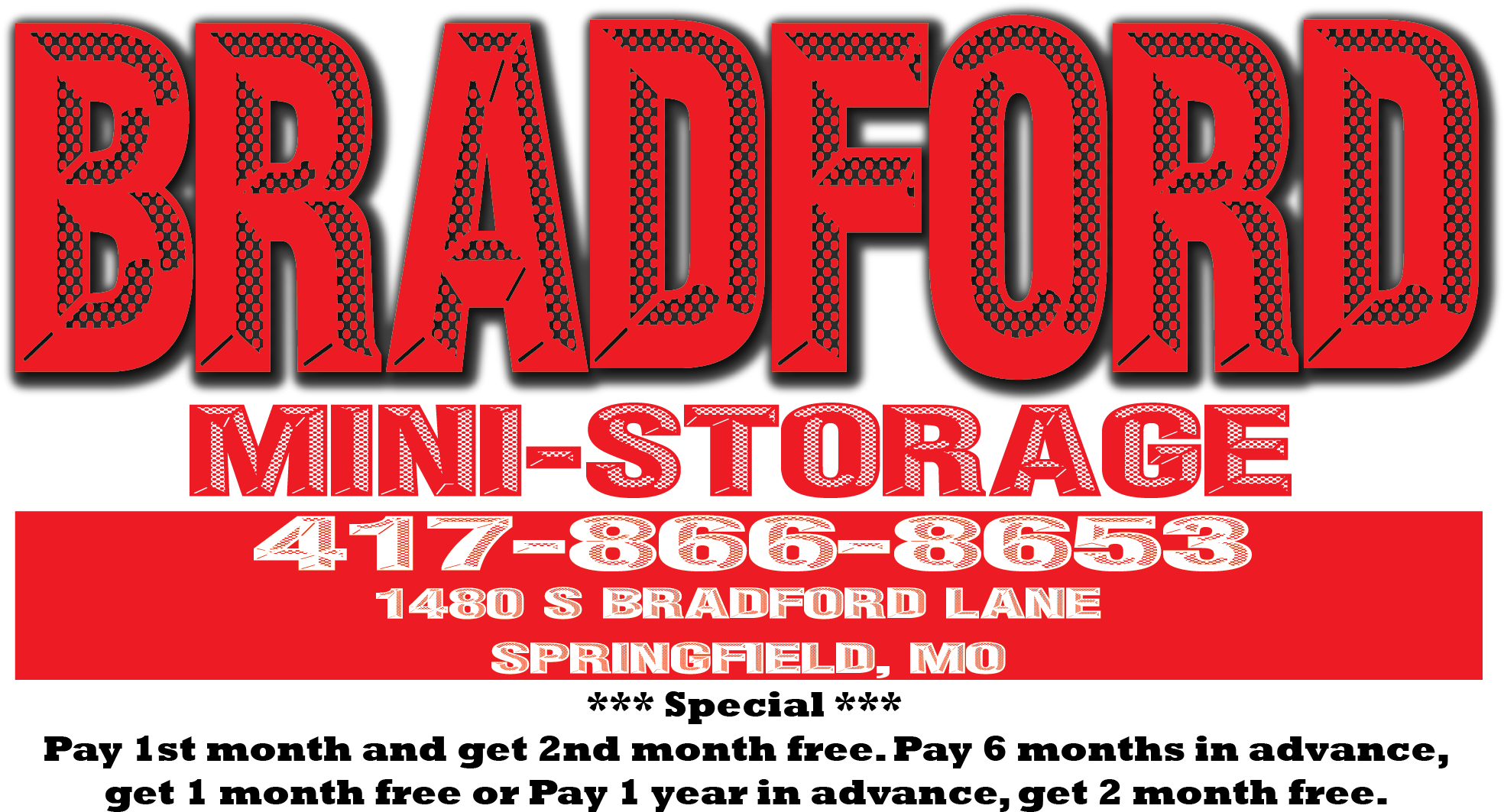 Download Bradford Mini Storage Graphic Design PNG Image with No