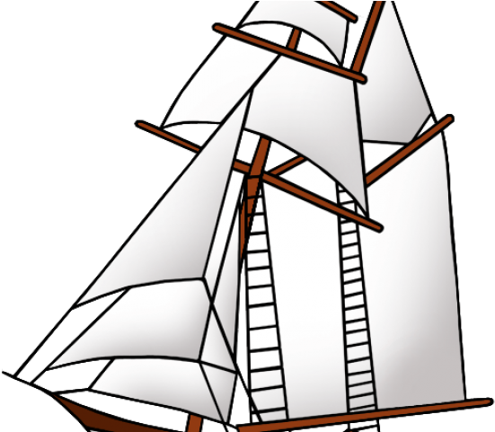 Sailboat Clipart Schooner - La Amistad Ship Drawing - Free Transparent ...