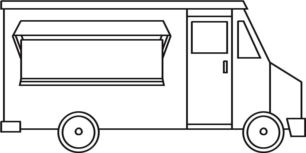 food truck outline