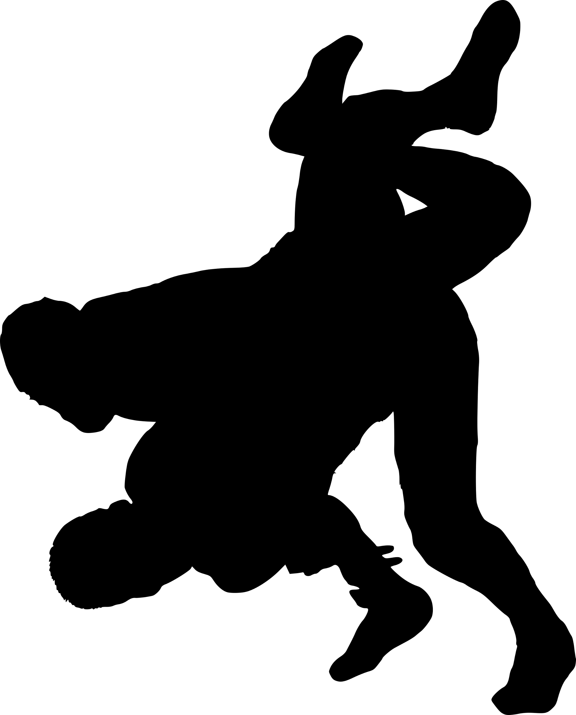 Wrestling Silhouette (826x1024), Png Download