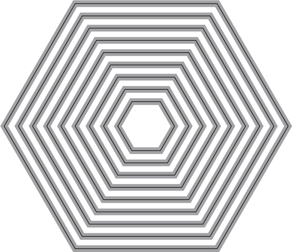 Fitted Hexagons - Exo (1000x1000), Png Download