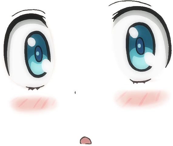 Kawaii Face Png - Anime Face Roblox - Free Transparent PNG Download